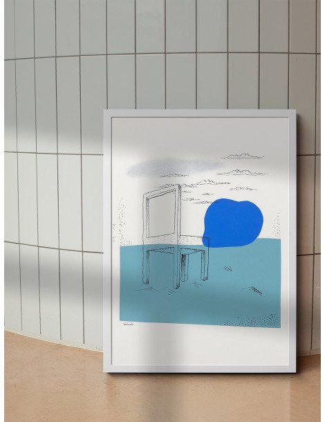 Mikuláš Galanda - Landscape with a chair poster