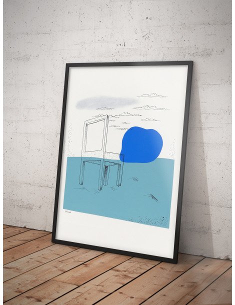Mikuláš Galanda - Landscape with a chair poster