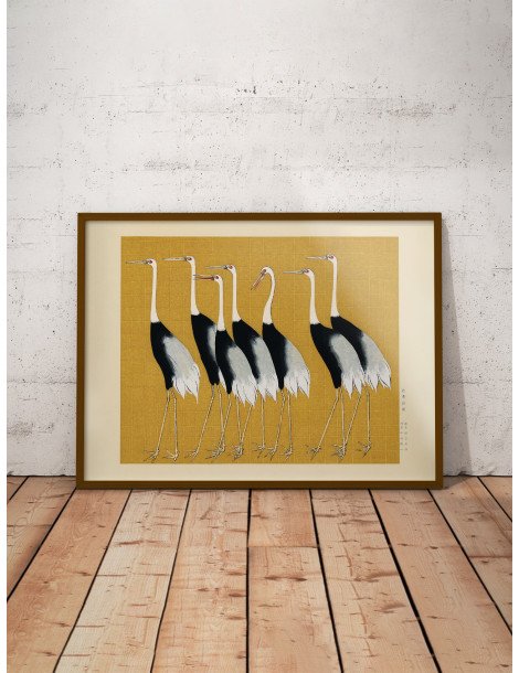 Ogata Korin - Flock of Japanese Red Crown Cranes