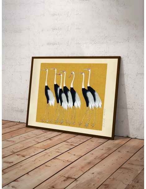 Ogata Korin - Flock of Japanese Red Crown Cranes