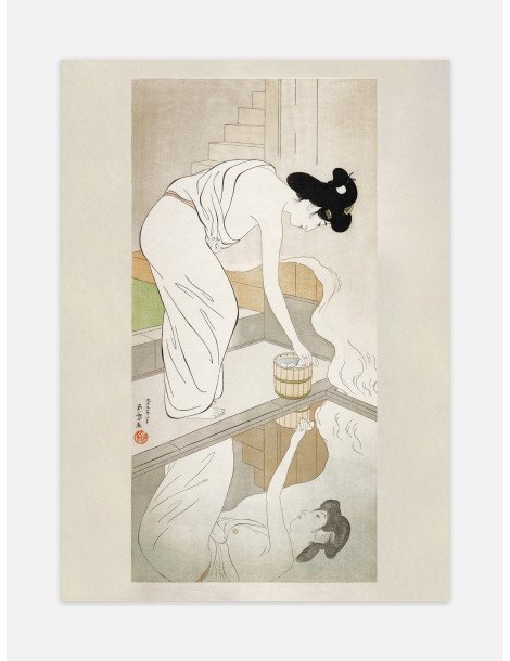 Woman at the hotspring - Goyo Hashiguchi