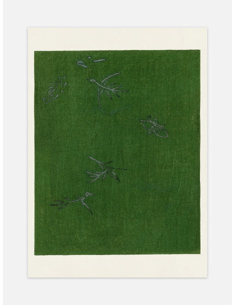 Japanese vintage original woodblock print (Yatsuo no tsubaki) - Taguchi Tomoki Poster