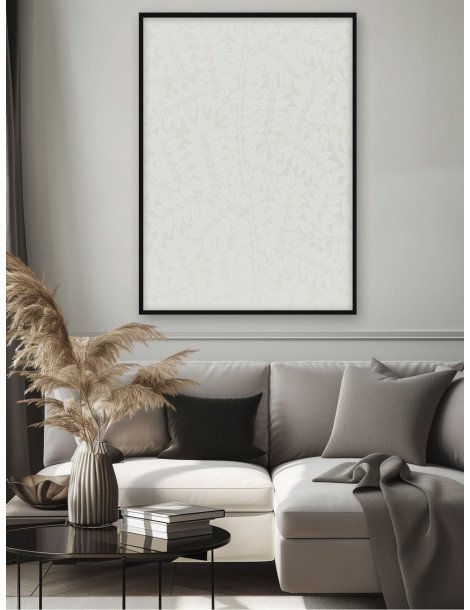 William Morris - Branch (Vit på vit) Poster