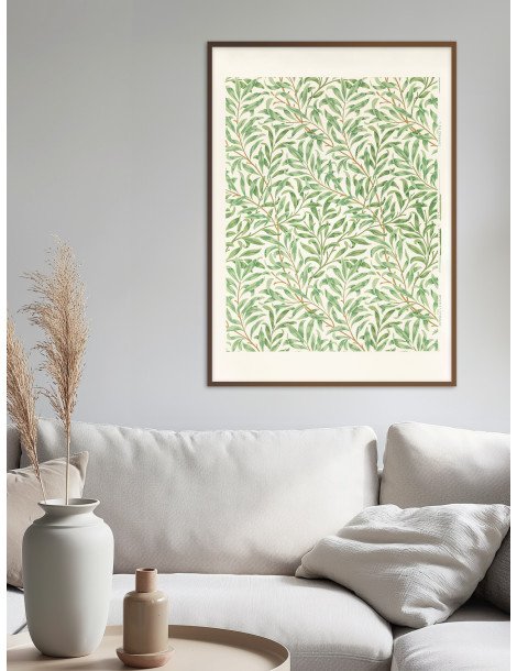 William Morris - Willow Bough (Grön/Krämvit) Poster
