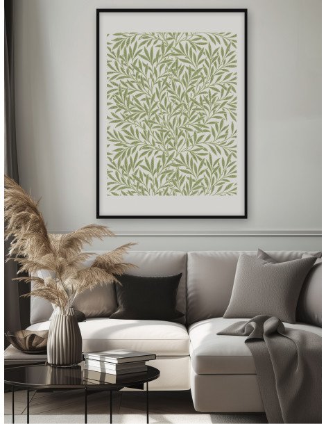 William Morris - Willow Bough (Oliv/Vit) Poster