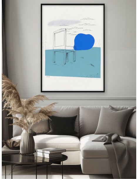 Mikuláš Galanda - Landscape with a chair poster