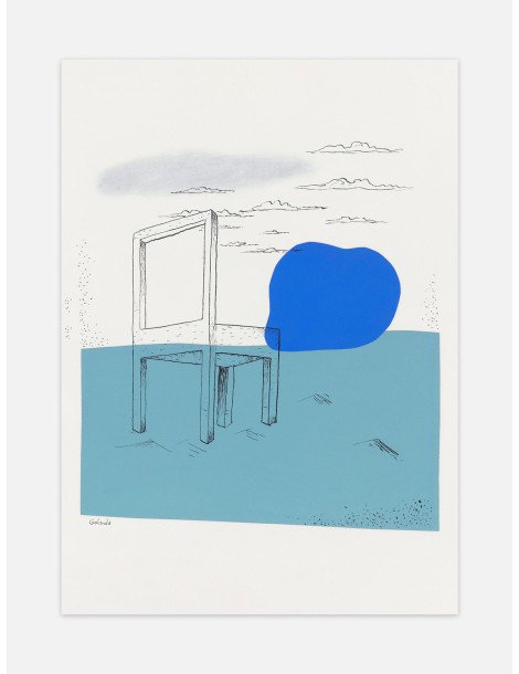 Mikuláš Galanda - Landscape with a chair poster