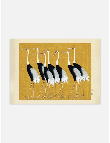 Ogata Korin - Flock of Japanese Red Crown Cranes