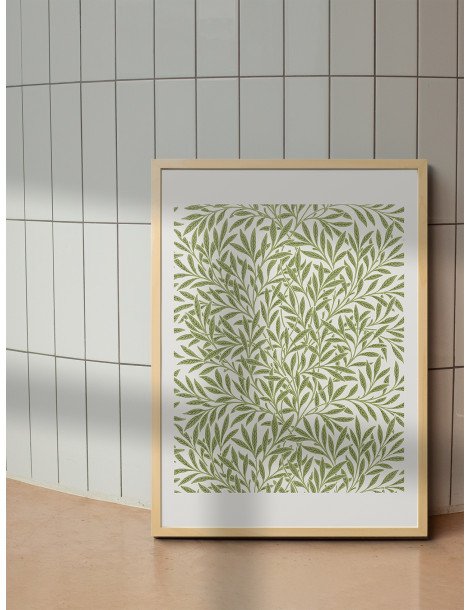 William Morris - Willow Bough (Oliv/Vit) Poster