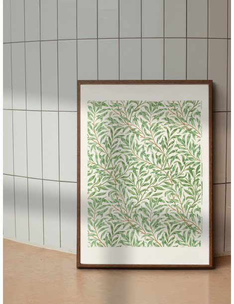 William Morris - Willow Bough (Grön/Krämvit) Poster