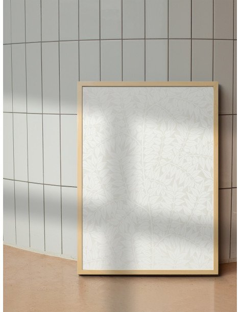 William Morris - Branch (Vit på vit) Poster